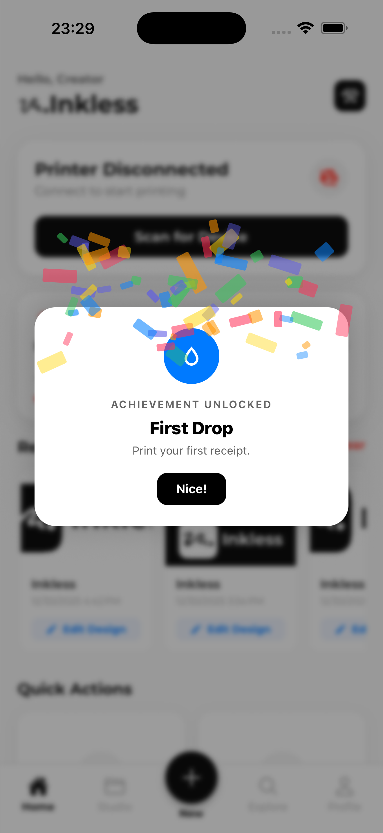Inkless achievements preview